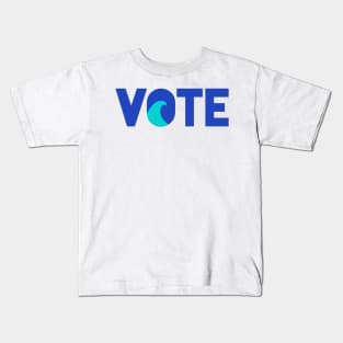 VOTE For The Climate Turn Out Blue Democratic Independent Voters for the Ocean Earth Kids T-Shirt